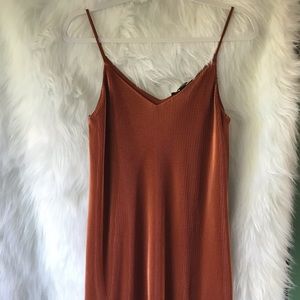 Rue21 Spaghetti Strap Orange Long Top